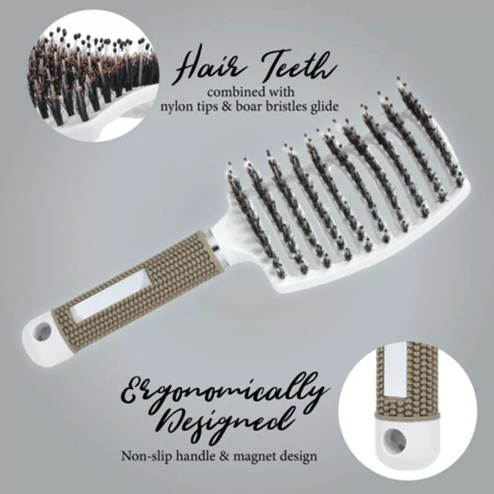 BRISTLE NYLON HAIRBRUSH-BUY 1 GET 1 FREE