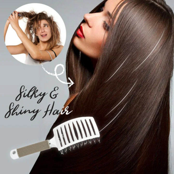 BRISTLE NYLON HAIRBRUSH-BUY 1 GET 1 FREE