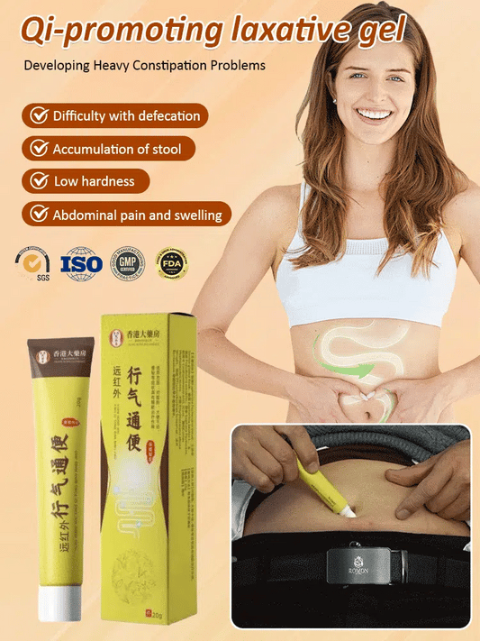 Qi-activating intestinal-moistening and laxative gel