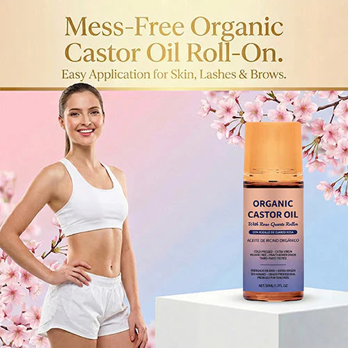 🏆Limited time offer⚡ 50K+ SOLD!Organic Castor Oil Roll-On