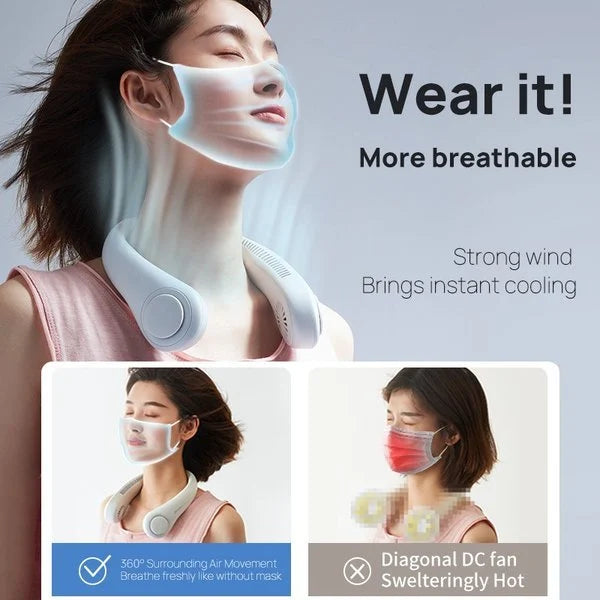 🎁Last Day Promotion SAVE 49% - 2023 New Portable Neck Fan(Buy 3 Free Shipping)