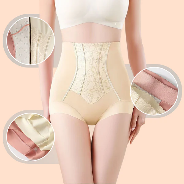 Shapewear bodysuit with high waist