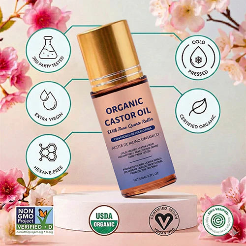🏆Limited time offer⚡ 50K+ SOLD!Organic Castor Oil Roll-On