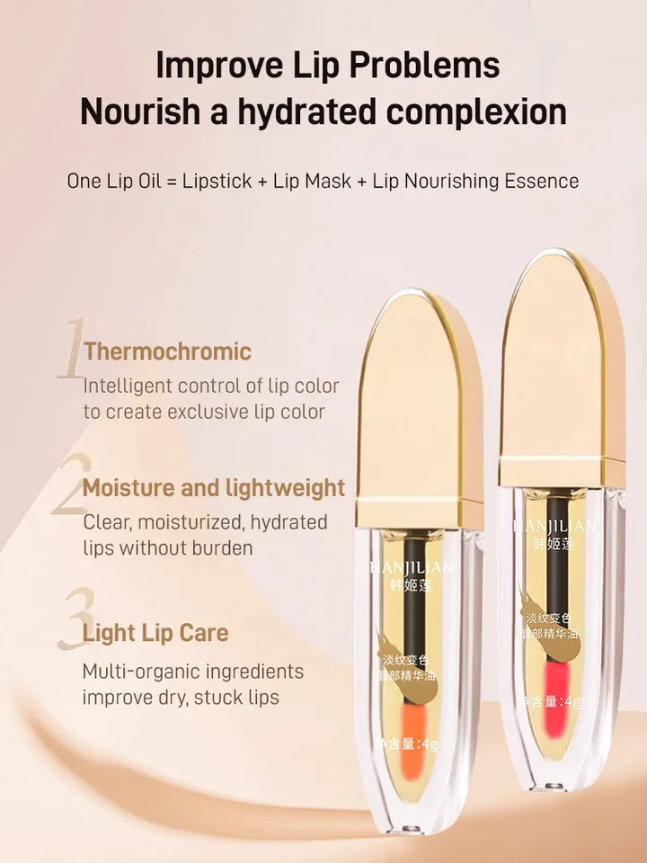 LIP ESSENCE OIL FOR LIGHT LINES AND COLOR CHANGES