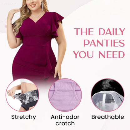 Cotton High Waist Abdominal Slimming Hygroscopic Antibacterial Underwear