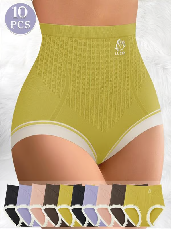 Womens High Waist Seamless Panties