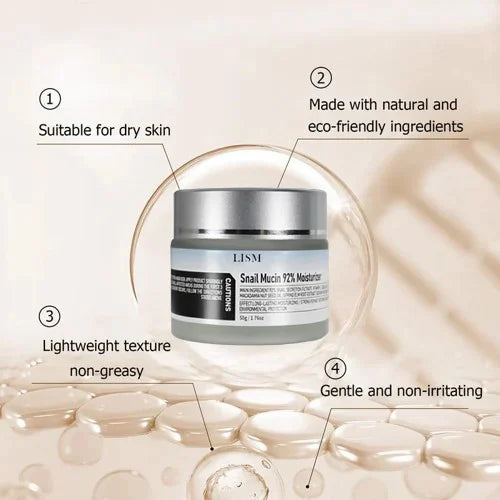🔥HOT SALE 49% OFF🔥LISM Snail Mucin 92% Moisturizer Daily Face Gel Cream