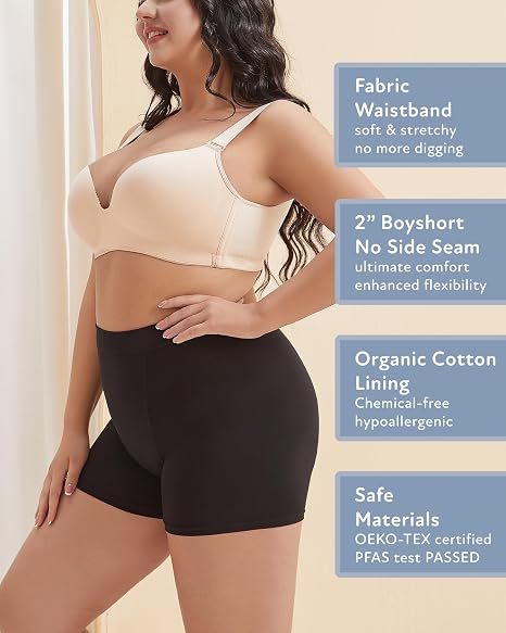 Women Leakproof No Trace Antibacterial Boyshorts