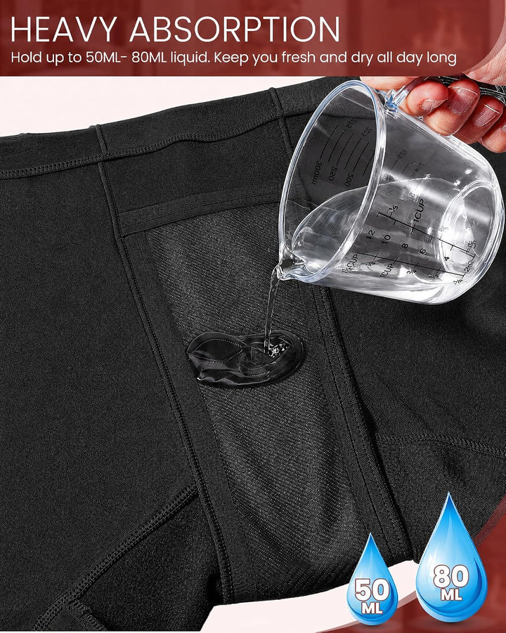 Women Leakproof No Trace Antibacterial Boyshorts