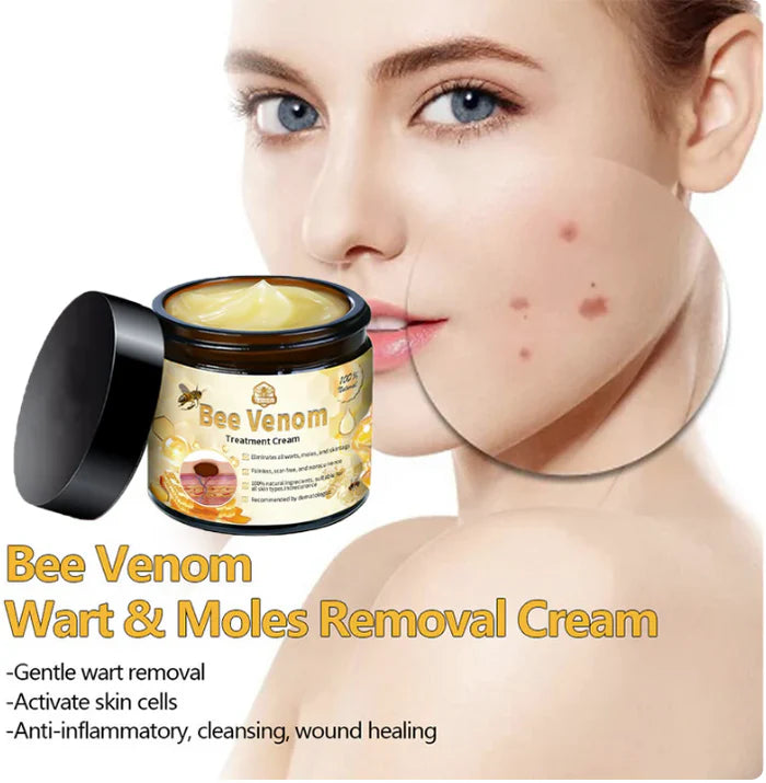 🐝PUROSA® Bee Venom Skin Treatment Cream, Anti-aging, Hydrating, Skin Repair, Even Tone, Acne and Dark Spot Treatment, Wart and Mole Removal, Psoriasis Relief
