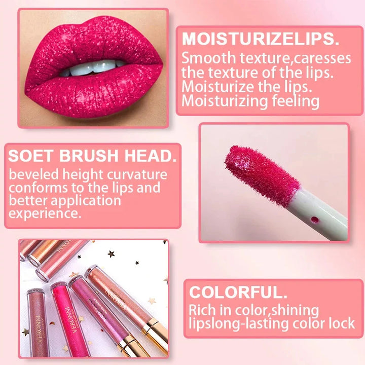 🎁LAST DAY SALE49% OFF🎁Metallic Liquid Diamond Glitter Lipstick