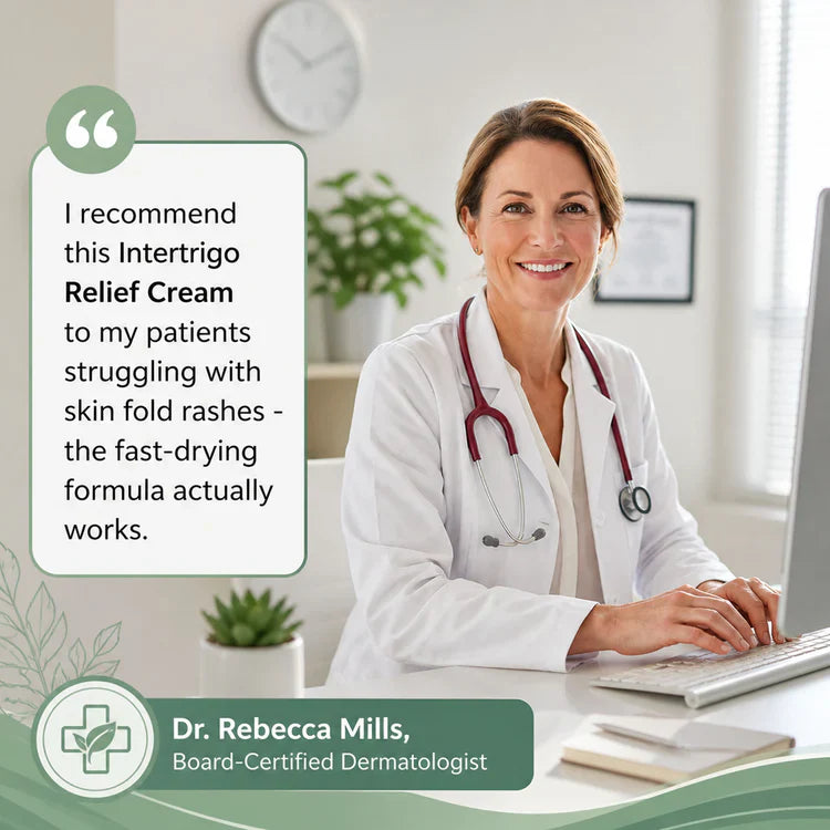Last five hours! 🔥Intertrigo Relief Cream treats 99% of skin fold rashes from the first application✨