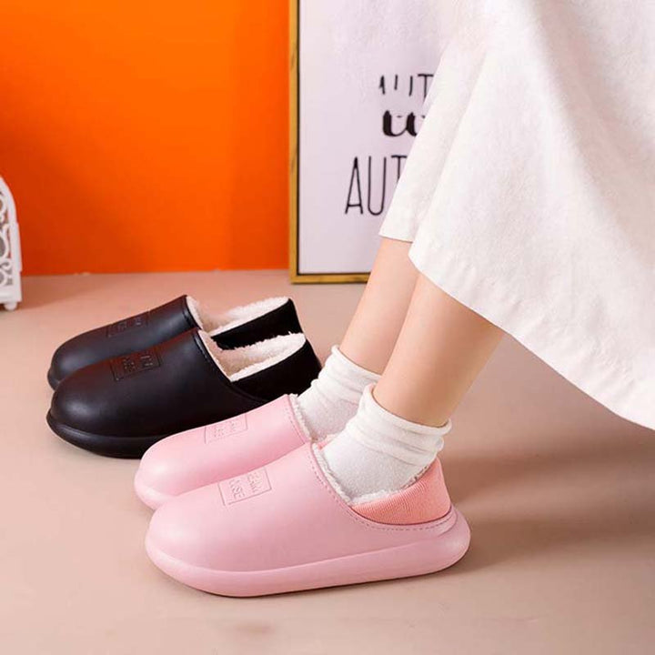 2021 Winter Indoor Warm Non slip Soft Bottom Couple Cotton Slippers