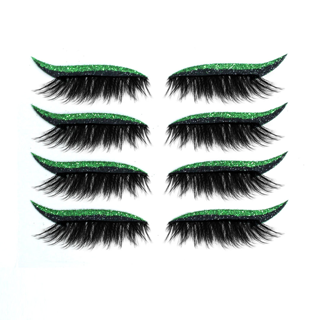 Reusable Eyeliner and Eyelash Stickers with Glitter