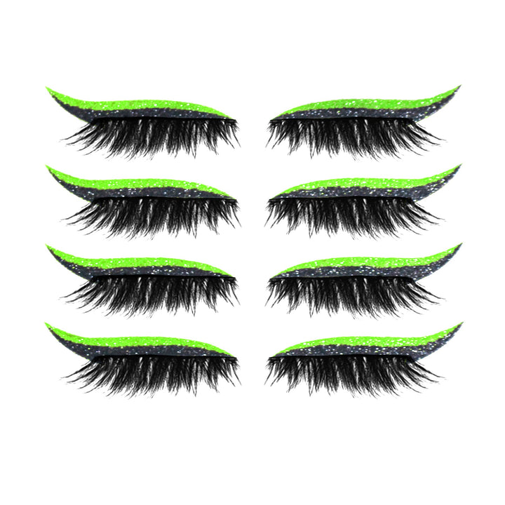 Reusable Eyeliner and Eyelash Stickers with Glitter