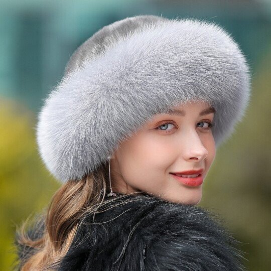 🏆Flash Sale⚡Mink fox fur braided real hair warm thick basin hat