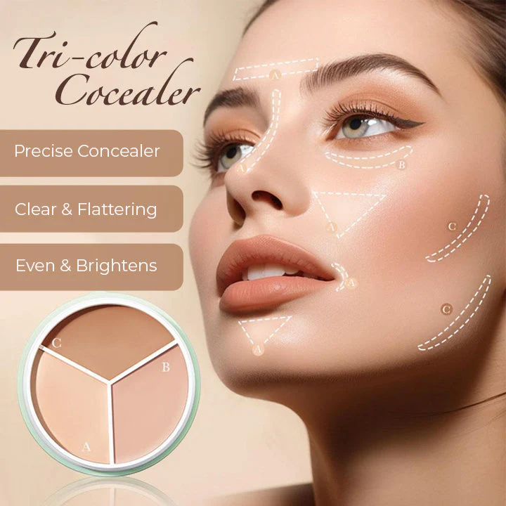 🏆Pamper Yourself⚡3-In-1 Contouring And Brighten Concealer Palette