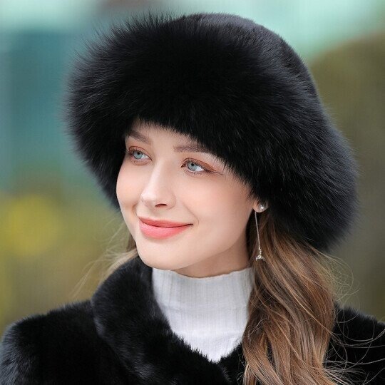 🏆Flash Sale⚡Mink fox fur braided real hair warm thick basin hat