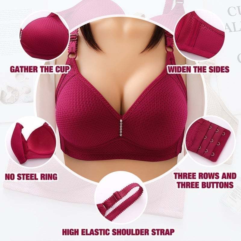 PLUS SIZE COMFORTABLE WIRELESS BRA