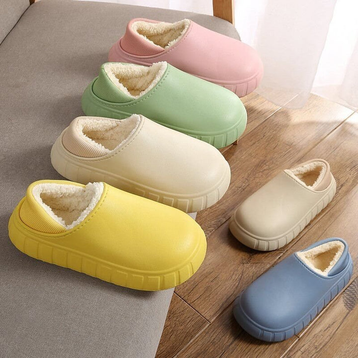 2021 Winter Indoor Warm Non slip Soft Bottom Couple Cotton Slippers