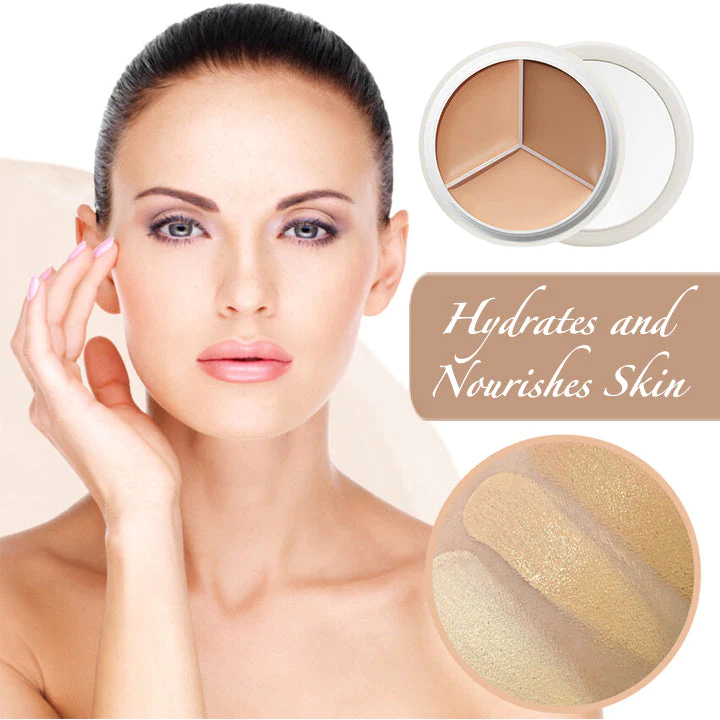 🏆Pamper Yourself⚡3-In-1 Contouring And Brighten Concealer Palette