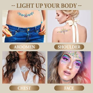 Glitter Gem Face Make Up Sticker