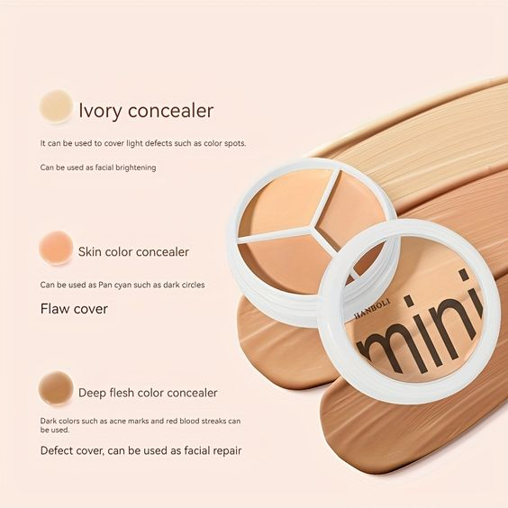 🏆Pamper Yourself⚡3-In-1 Contouring And Brighten Concealer Palette