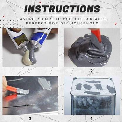 Metal repair glue