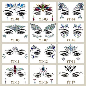 Glitter Gem Face Make Up Sticker