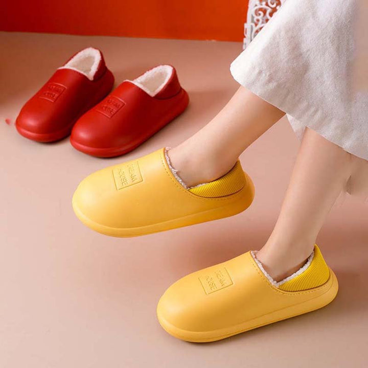2021 Winter Indoor Warm Non slip Soft Bottom Couple Cotton Slippers