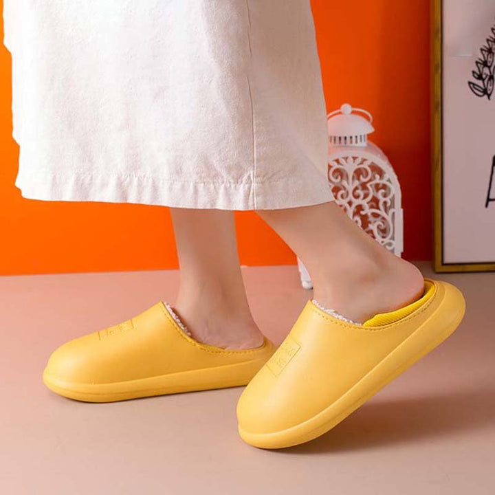 2021 Winter Indoor Warm Non slip Soft Bottom Couple Cotton Slippers