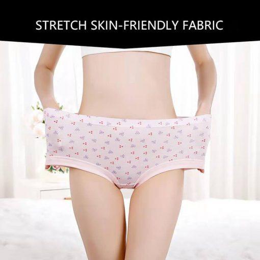 8 PCS Oversize 100 Cotton High Waist Older Plus Comfortable Panties
